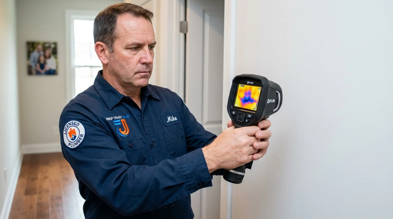 Thermal imaging leak detection by Johns Plumbing LLC in Blountville